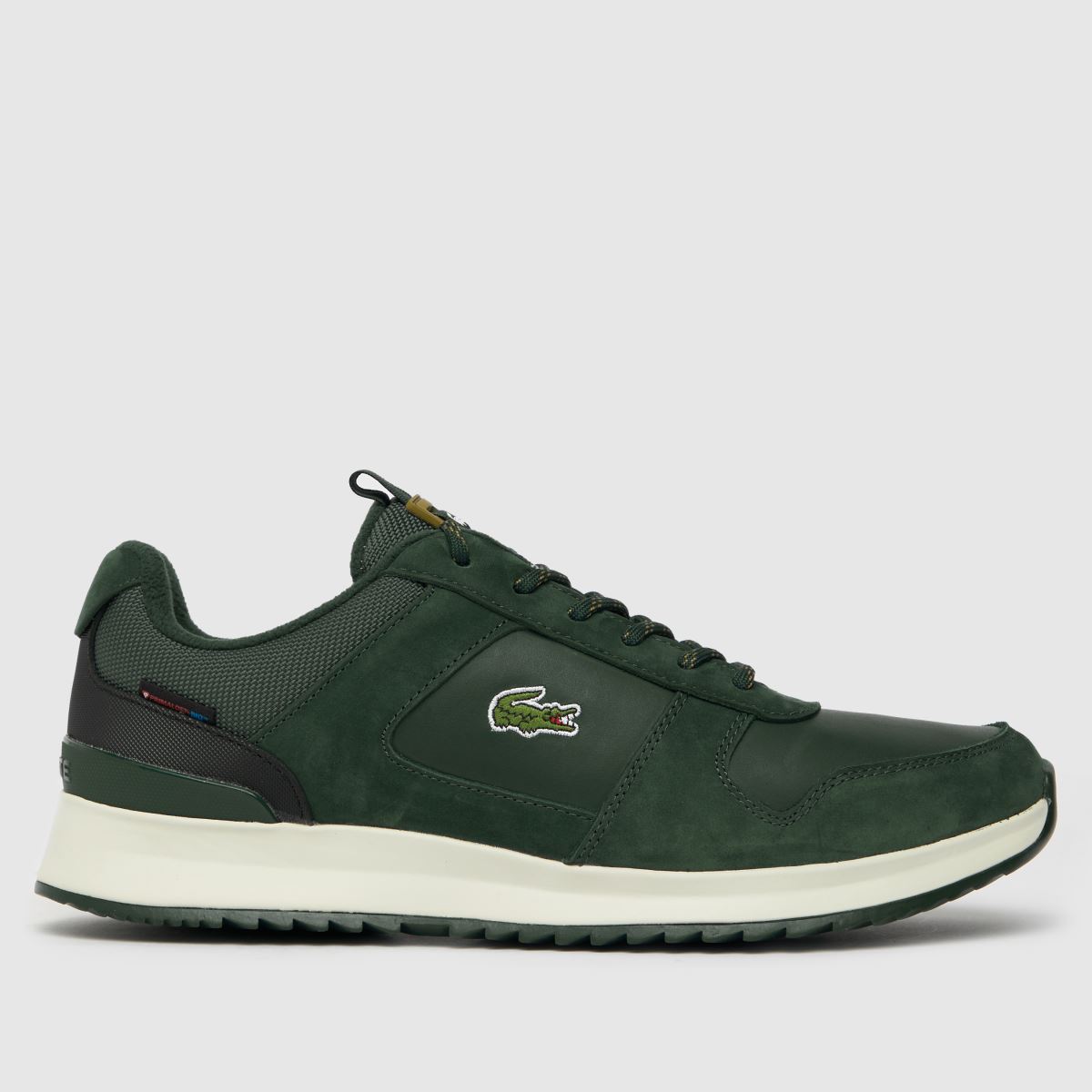 Green on sale lacoste trainers