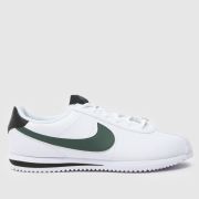 Nike white & green cortez Youth trainers