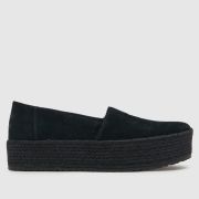 TOMS valencia slip on flat shoes in black
