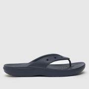 Crocs classic flip sandals in navy