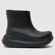 Crocs classic crush rainboot boots in black