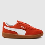 PUMA red palermo Boys Junior trainers