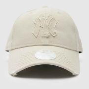 New Era beige distressed 9twenty cap