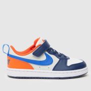 Nike navy multi court borough low recraft Boys Junior trainers