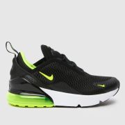 Nike black multi air max 270 Junior trainers