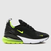 Nike black multi air max 270 Youth trainers