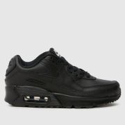 Nike black air max 90 Youth trainers