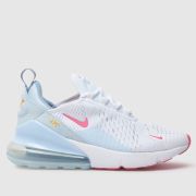 Nike white multi air max 270 Youth trainers