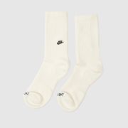 Nike off-white everyday crew socks 2 pack