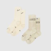 Nike stone multi crew socks 2 pack