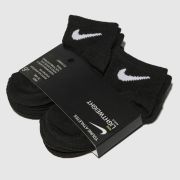 Nike black & white kids ankle socks 6 pack