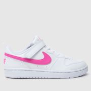 Nike white court borough low recraft Girls Junior trainers