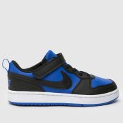 Nike black and blue court borough low recraft Boys Junior trainers