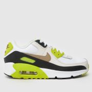 Nike white multi air max 90 Youth trainers