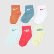 Nike multi kids infant socks 6 pack