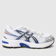 ASICS white & pl blue gel-1130 Junior trainers