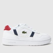 Lacoste white multi t-clip set Boys Junior trainers