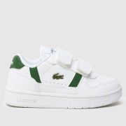 Lacoste white & green t-clip set Toddler trainers