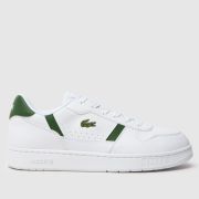 Lacoste white & green t-clip set Boys Youth trainers