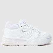 Lacoste white lineshot Junior trainers