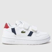 Lacoste white multi t-clip set Boys Toddler trainers