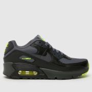 Nike black & grey air max 90 next nature Youth trainers