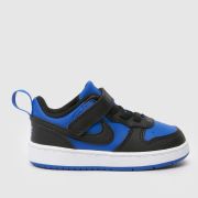 Nike black and blue court borough low recraft Boys Toddler trainers