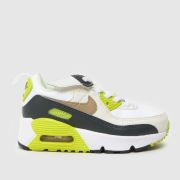 Nike white multi air max 90 Junior trainers