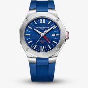 Baume &amp; Mercier Riviera GMT Blue Rubber Strap Watch BM0A10659