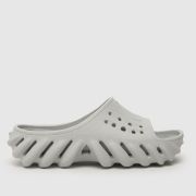 Crocs light grey echo slide Junior slides