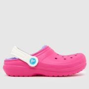 Crocs pink multi classic lined clog Girls Junior sandals