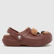 Crocs brown multi classic lined clog Junior sandals