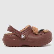 Crocs brown multi classic lined clog Toddler sandals