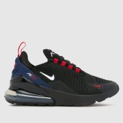 Nike black & navy air max 270 Youth trainers