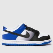 Nike navy & black dunk low Boys Youth trainers