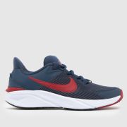 Nike navy star runner 4 Boys Youth trainers