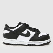 Nike white & black dunk low Toddler trainers