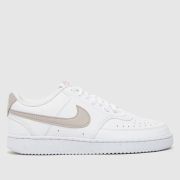 Nike court vision next nature trainers in white & purple