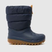 Crocs navy multi classic neo puff Boys Toddler boots