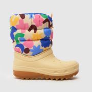 Crocs off-white multi classic neo puff Junior boots