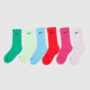 Nike multi kids everyday plus socks 6 pk