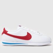 Nike white & red cortez Youth trainers