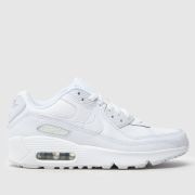 Nike white air max 90 Youth trainers