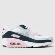 Nike white multi air max 90 Girls Youth trainers