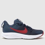 Nike navy star runner 4 Boys Junior trainers