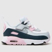 Nike white multi air max 90 easyon Girls Toddler trainers