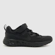 Nike black revolution 6 Junior trainers