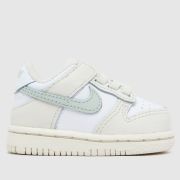 Nike white & beige dunk low Toddler trainers