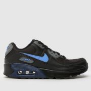 Nike black & navy air max 90 next nature Boys Youth trainers