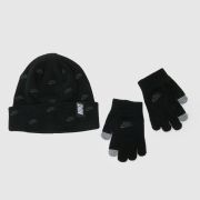 Nike black futura toss beanie set